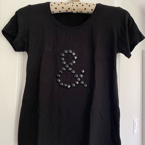 D&G black T-shirt sz S